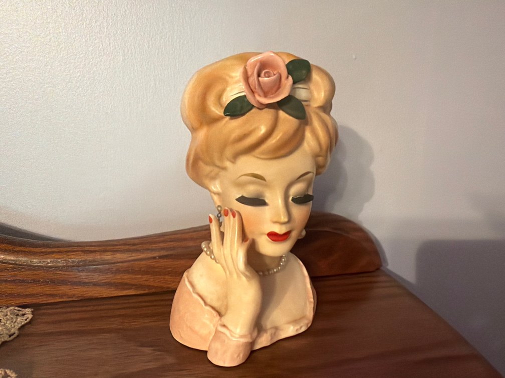 Vintage 1961 Inarco Head Vase