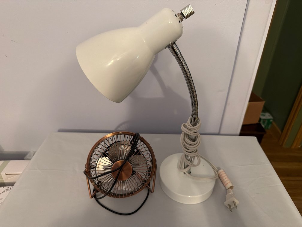 Desk Light and Fan