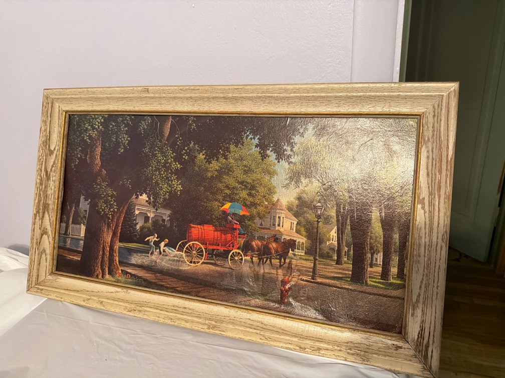 Framed Happy Days-27” X 15”