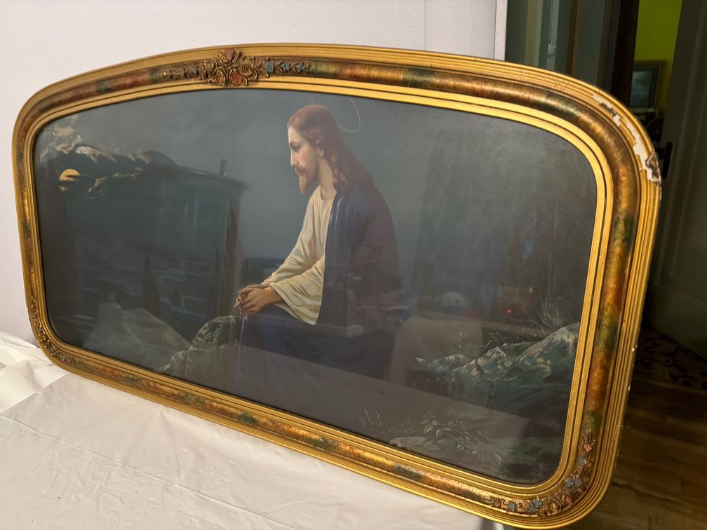 Jesus Christ on the Mount of Olives-31” X 16.5”
