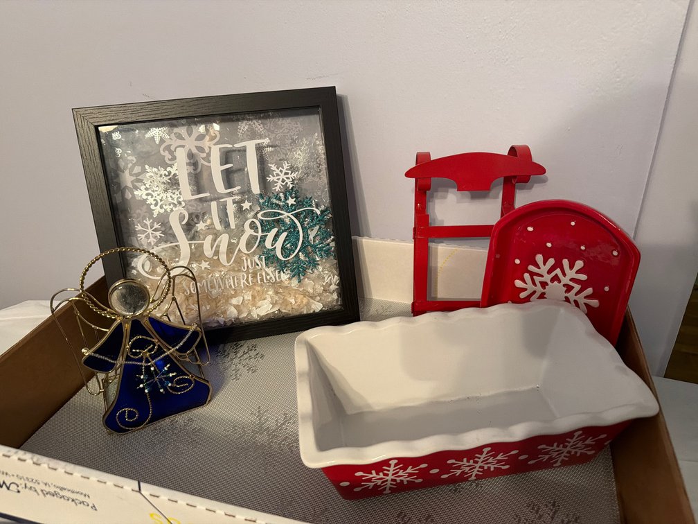 10” X 10” Shadow Box, Placemats, Serving Dishes