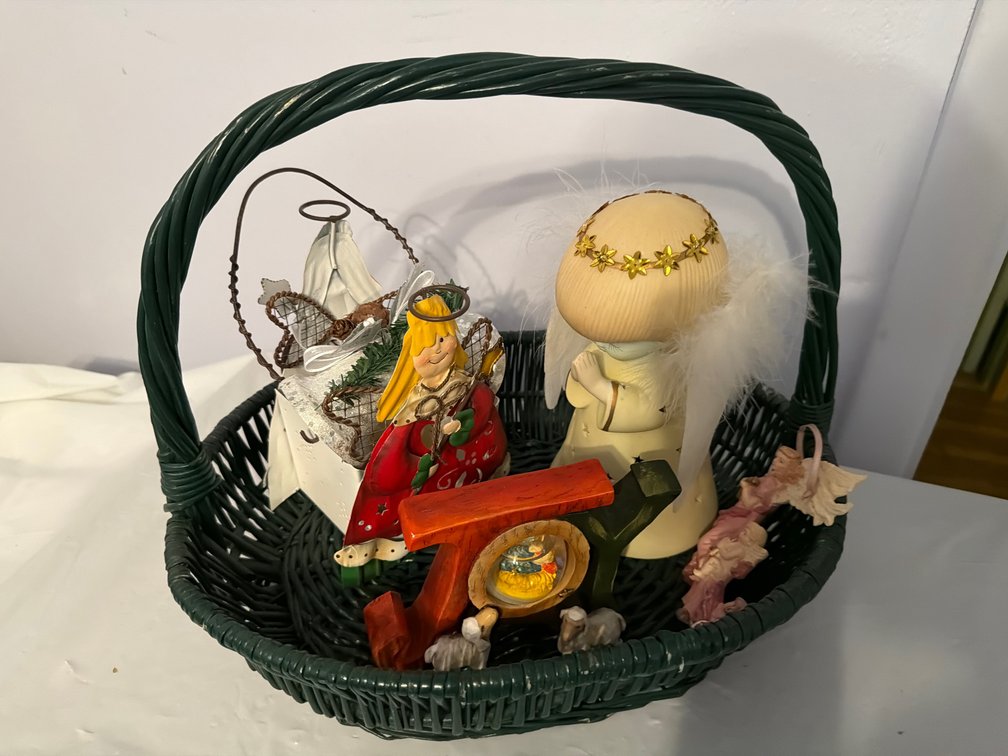 Basket with Angels