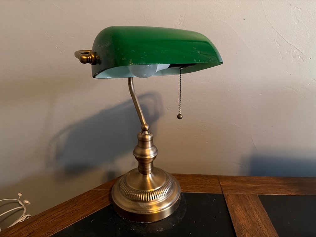 Vintage Desk Lamp 16”