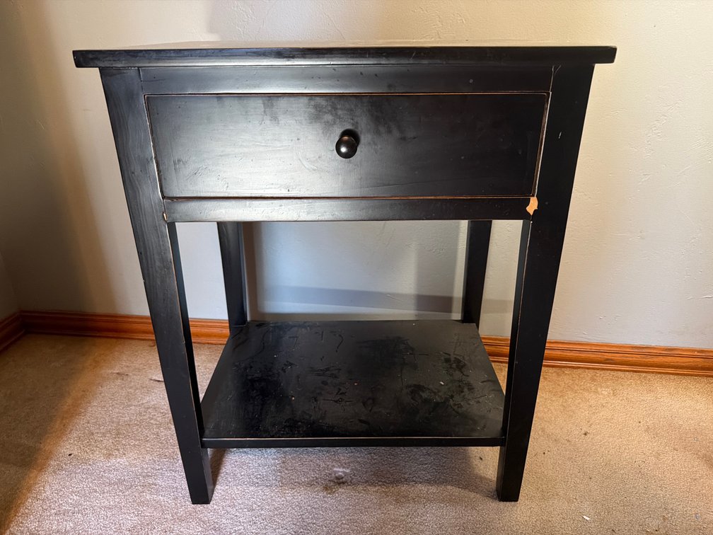 End Table 27” X 16” X 22”