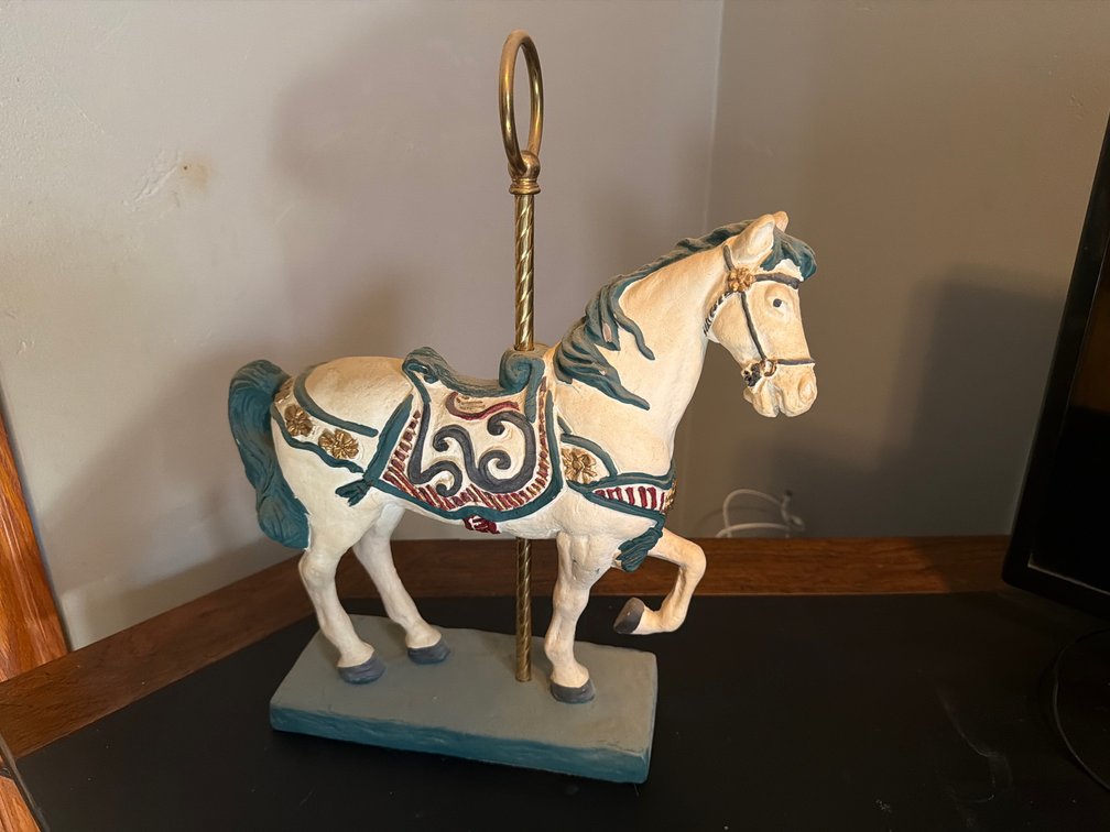 Franklin Mint Carousel Horse Figurine