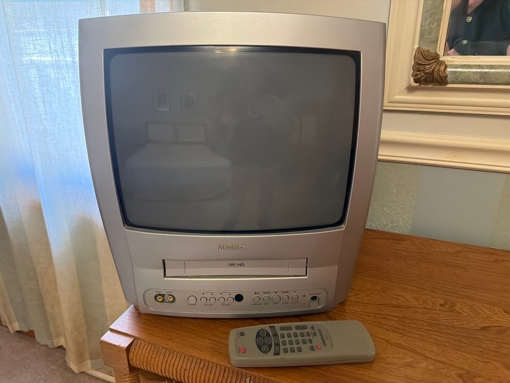 Magnavox Box Television with VHS Player