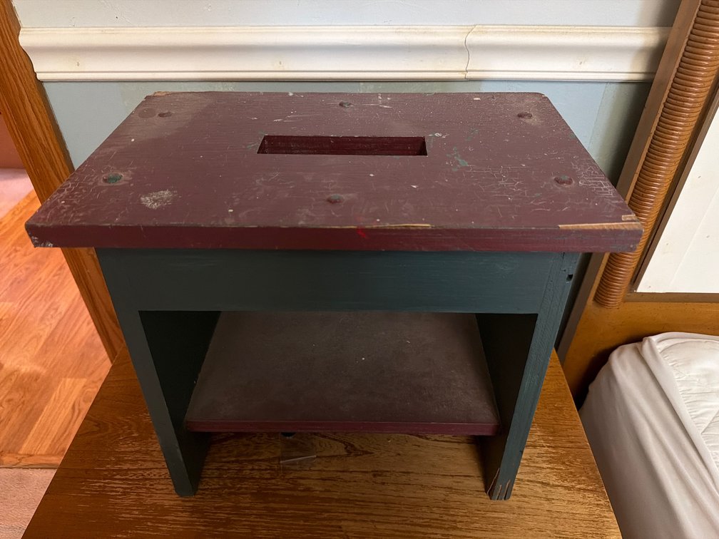 Wood Step-Stool 14” x 16” x 10”