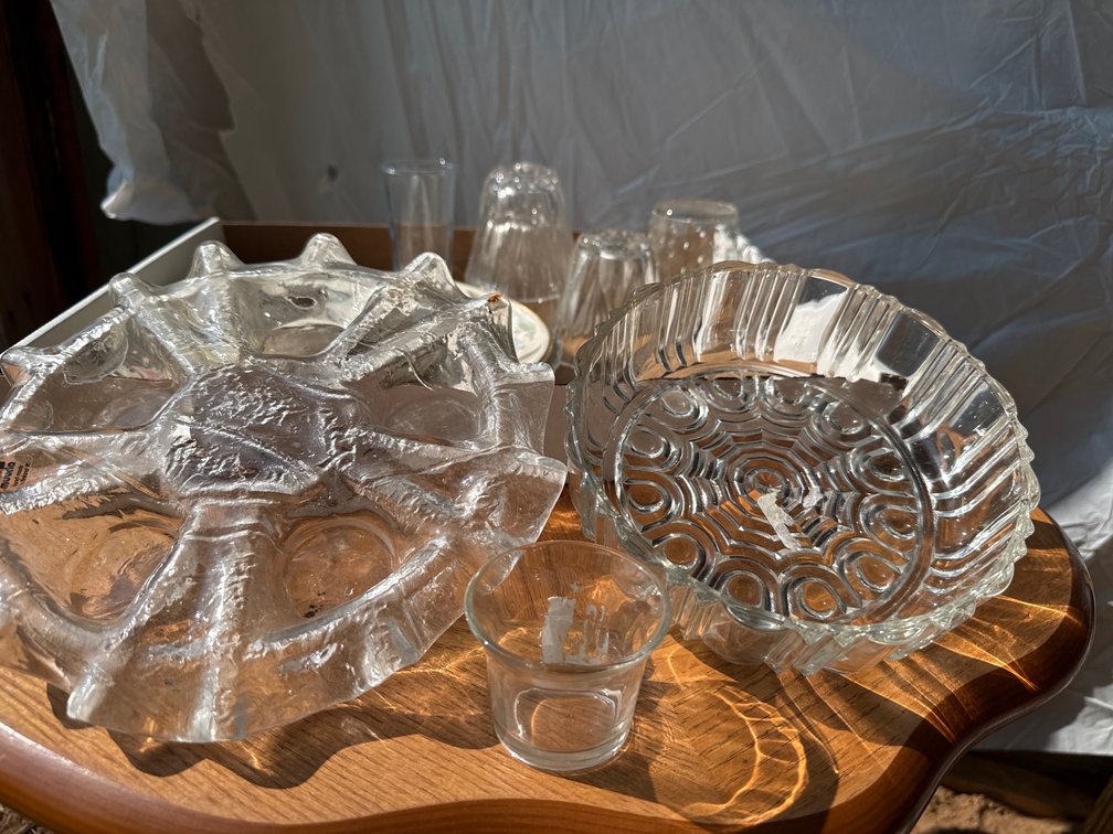 Eggshell Nautilus Dishes, Glassware