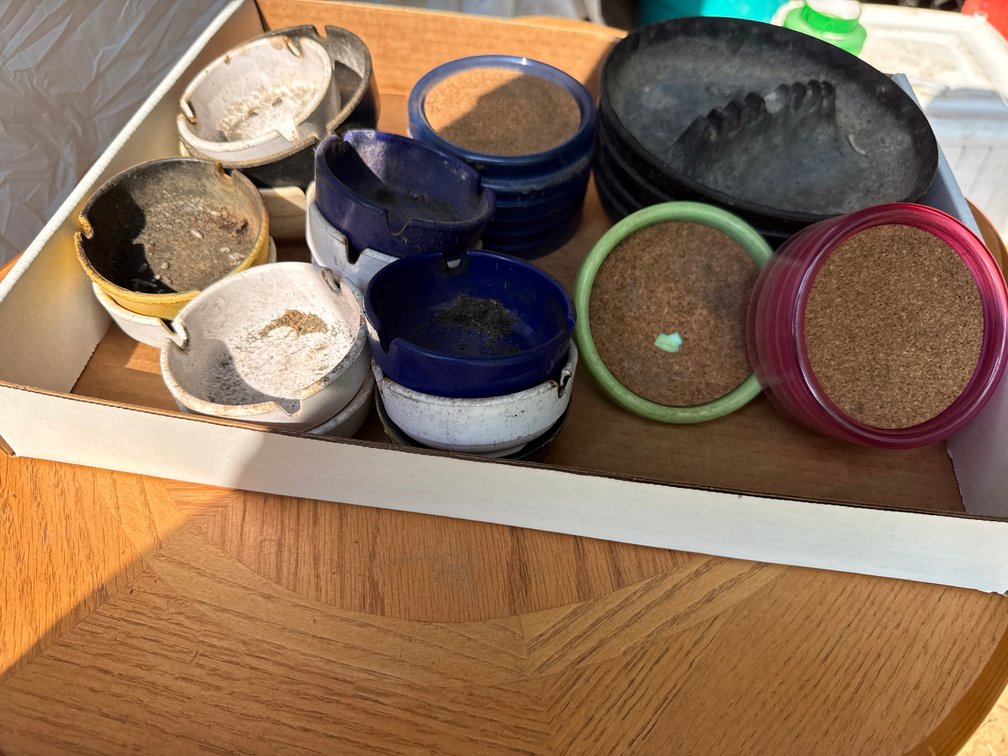 Ashtrays, Coasters
