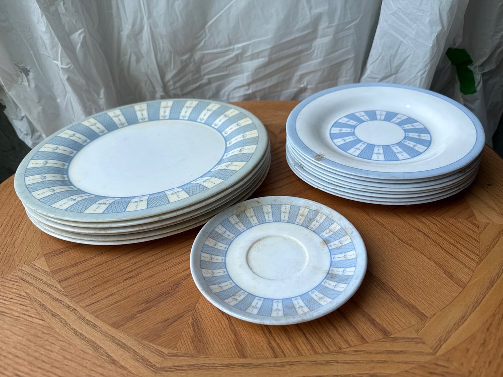 6 Dinner Plates, 8 Salad Plates, 1 Saucer