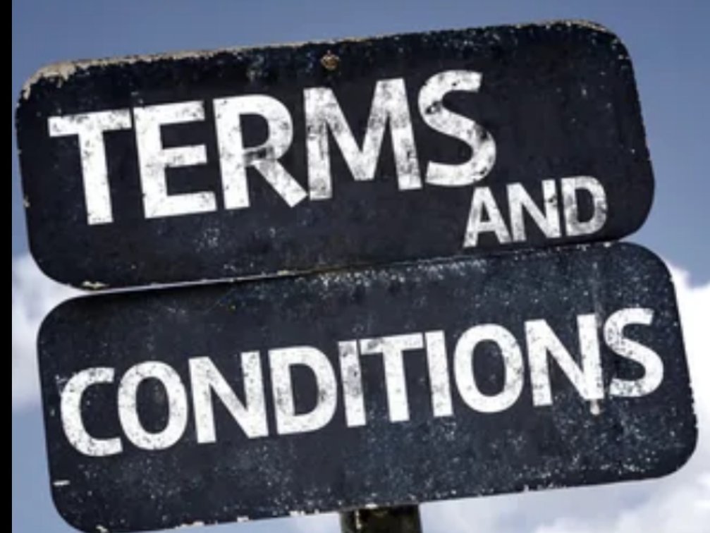 Terms and Conditions