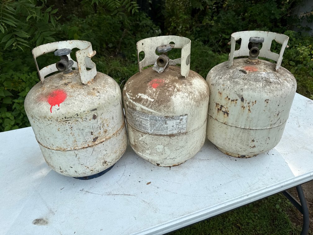 3 Propane Tanks