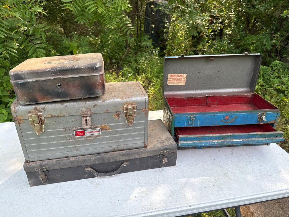 3 Metal Boxes, Tool Box