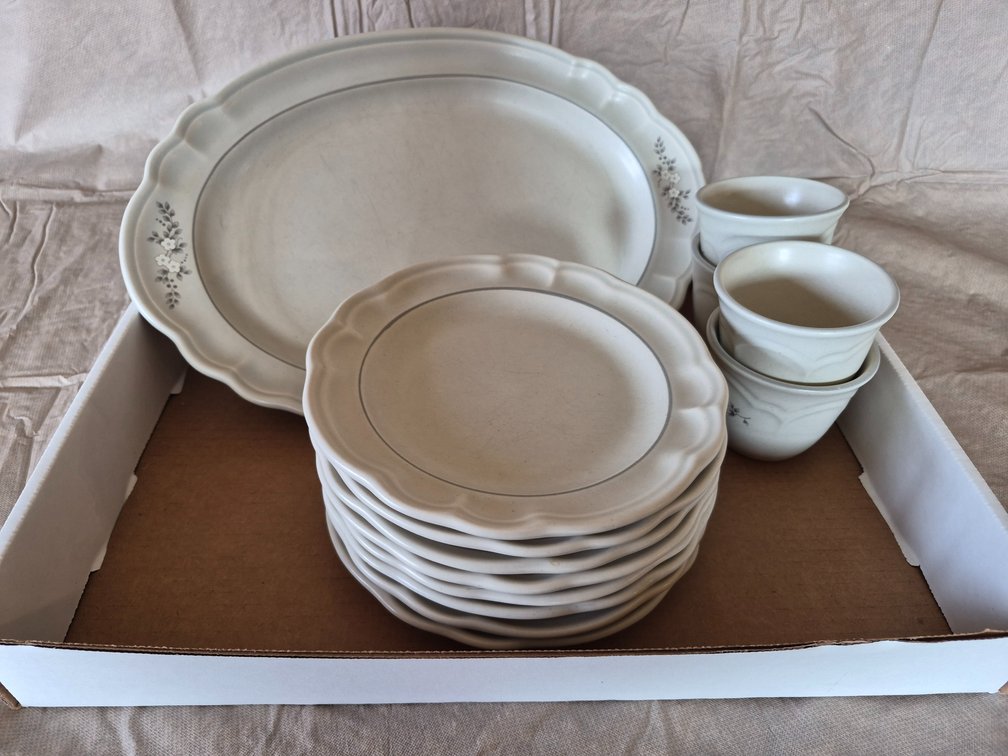 Pfaltzgraff Platter, Cups, and Dishes