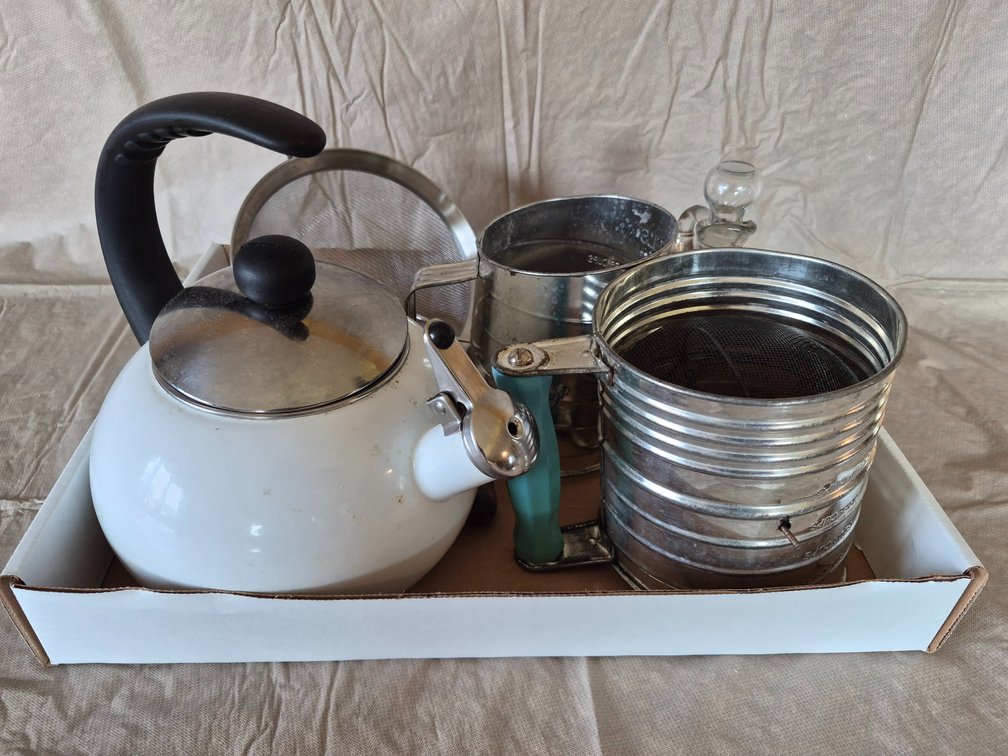 Tea Kettle, Sifters, Strainers & More