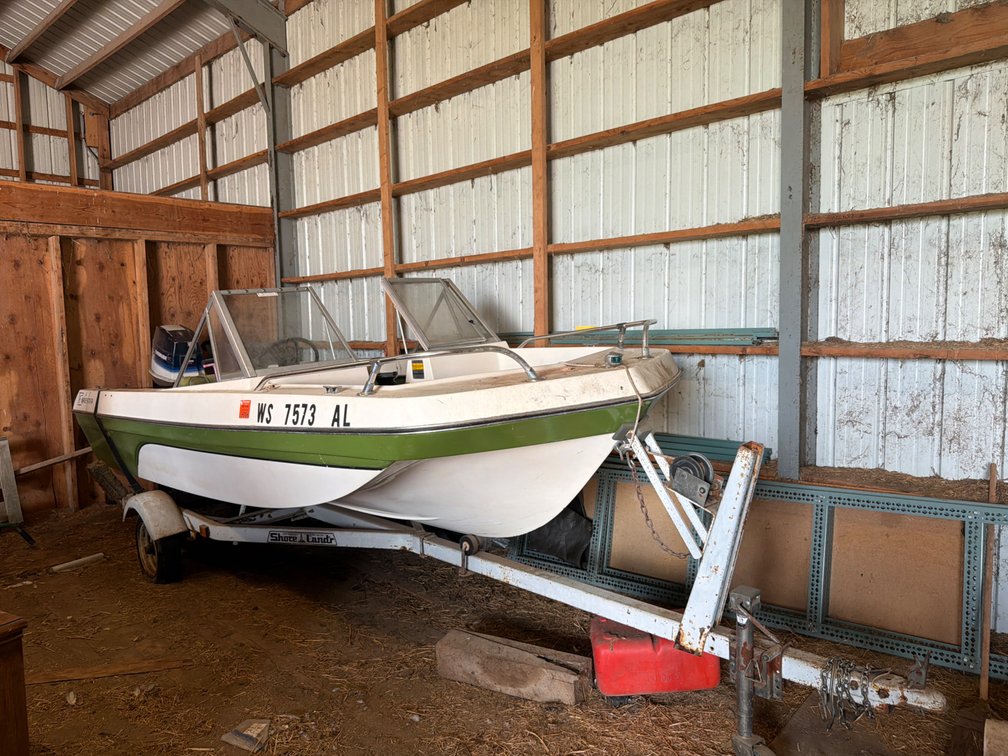 1985 15’ Forester Boat, 70 HP-Last Registered 2015