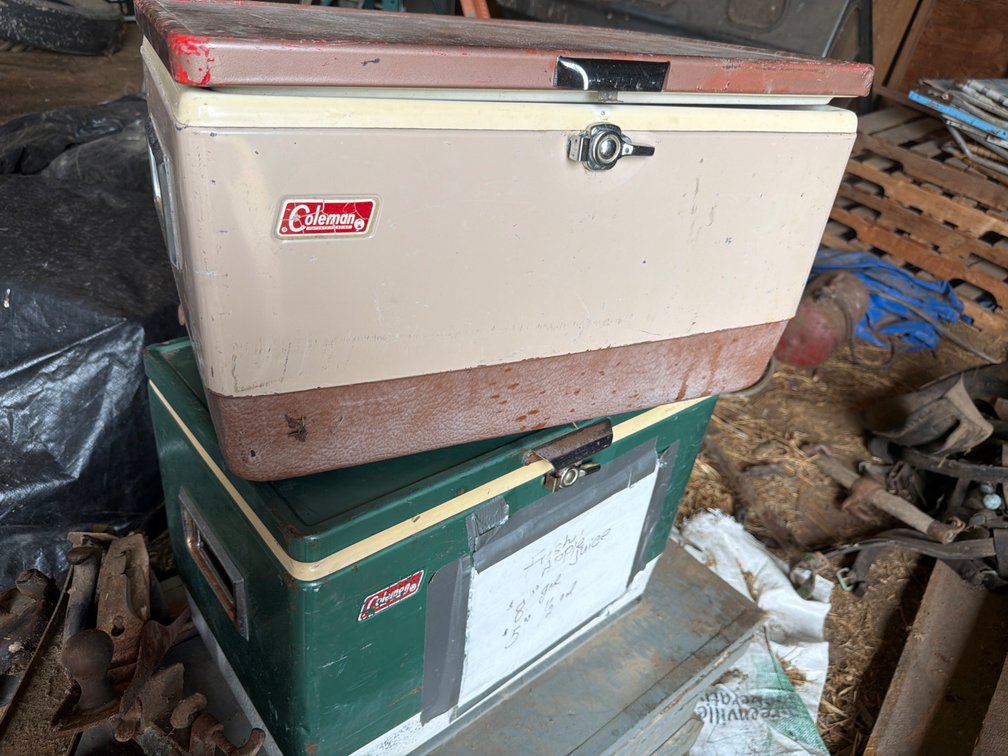 2 Old Coleman Coolers