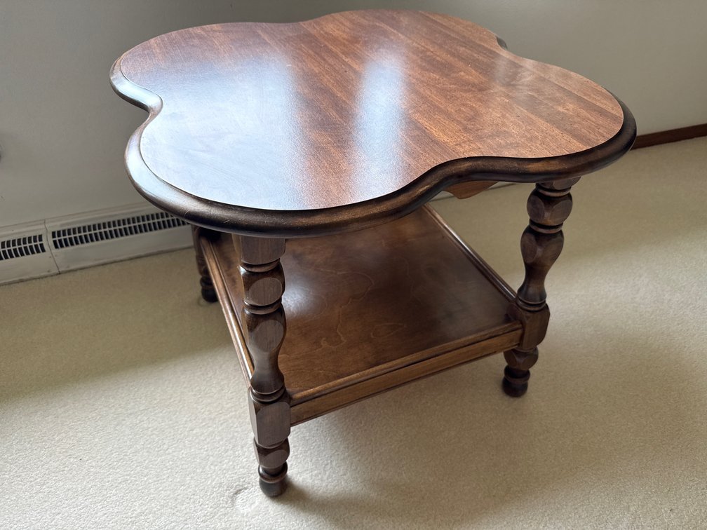 Two Tier Table 20” x 23” x 23”