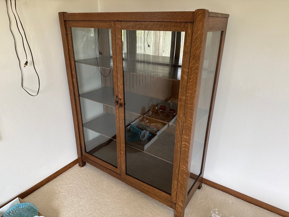 Curio Cabinet 52” x 42” x 16”