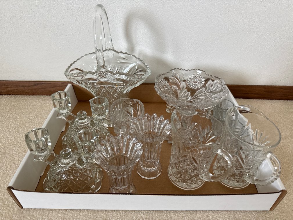 Candlestick Holders, Creamers, Basket & More