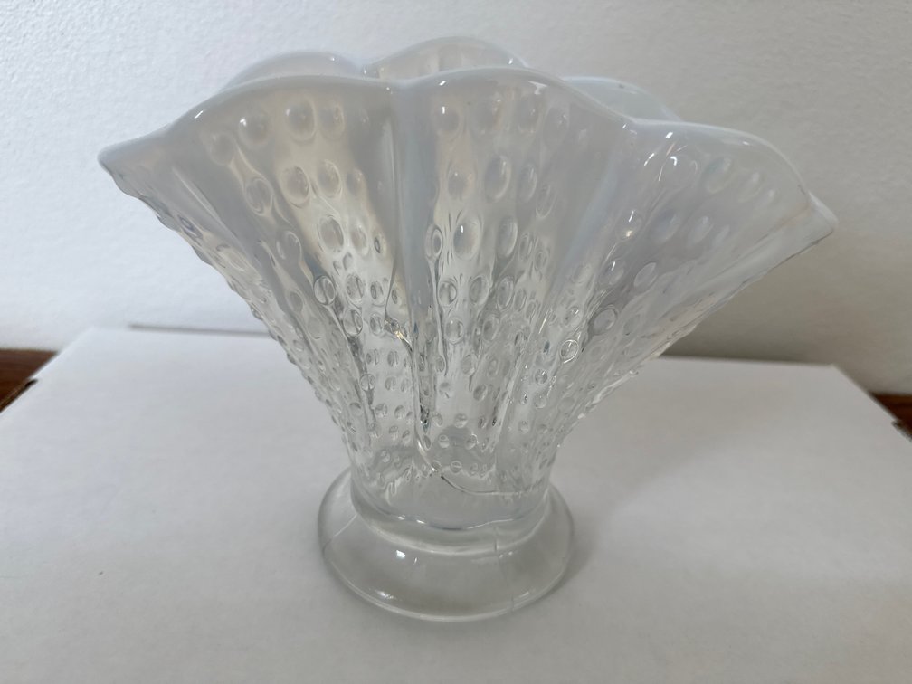 Hobnail Opalescent Vase-Has Damage