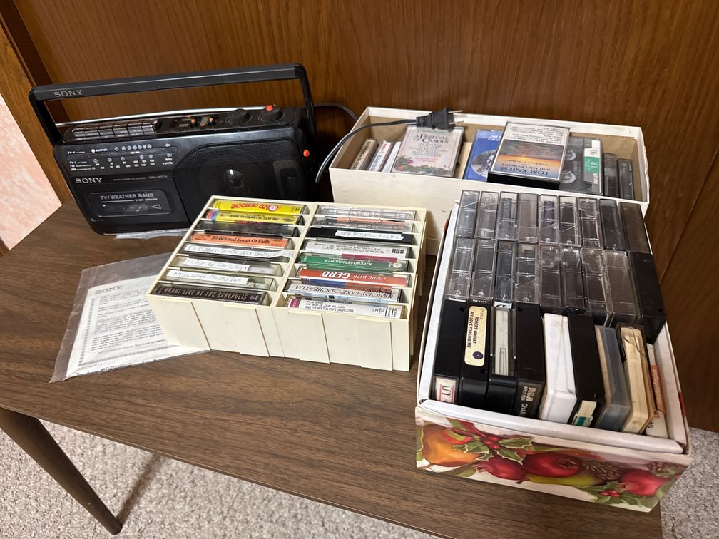 Sony Radio Cassette-Corder & Cassette Tapes
