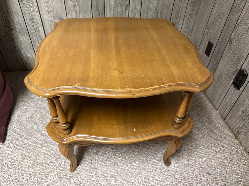 Two Tiered Table 25” x 28” x 28”