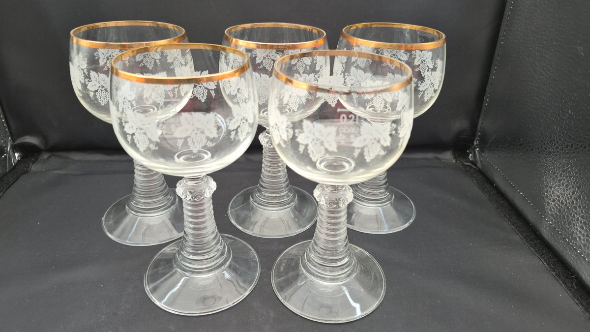 Roemer (Romer) Etched Wine Glasses