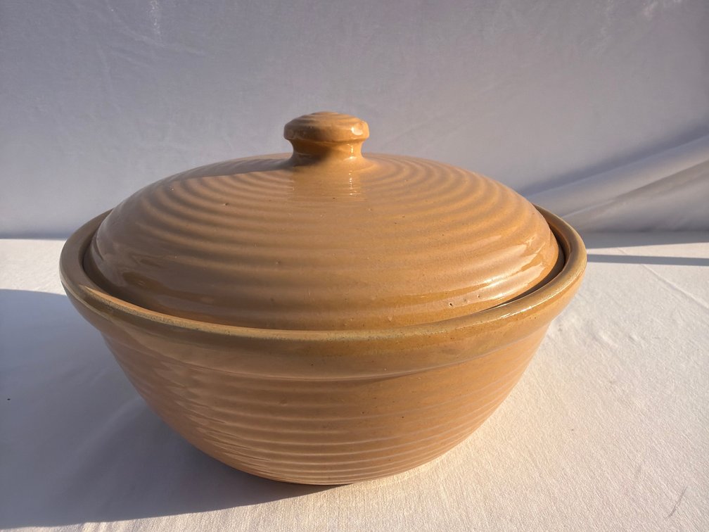Yellow Ware Pottery Bowl