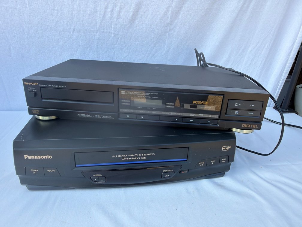 VHS and CD Player