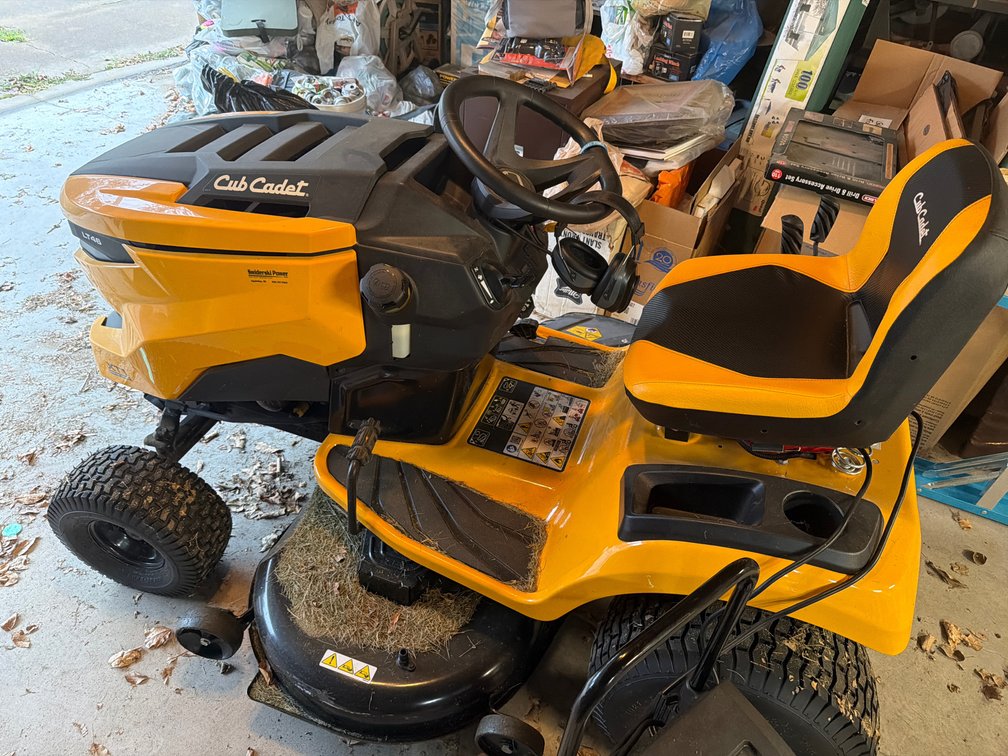 Cub Cadet Lawn Mower-14.9 hours, Like New, New Battery, Attachments