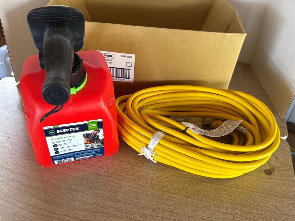 Gas Can, Extension Cord