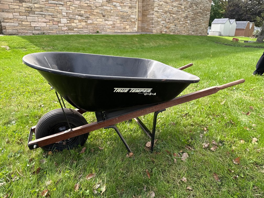 Wheel Barrow With Flat Tire
