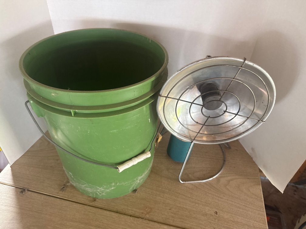 Torpedo Heater, and Pail