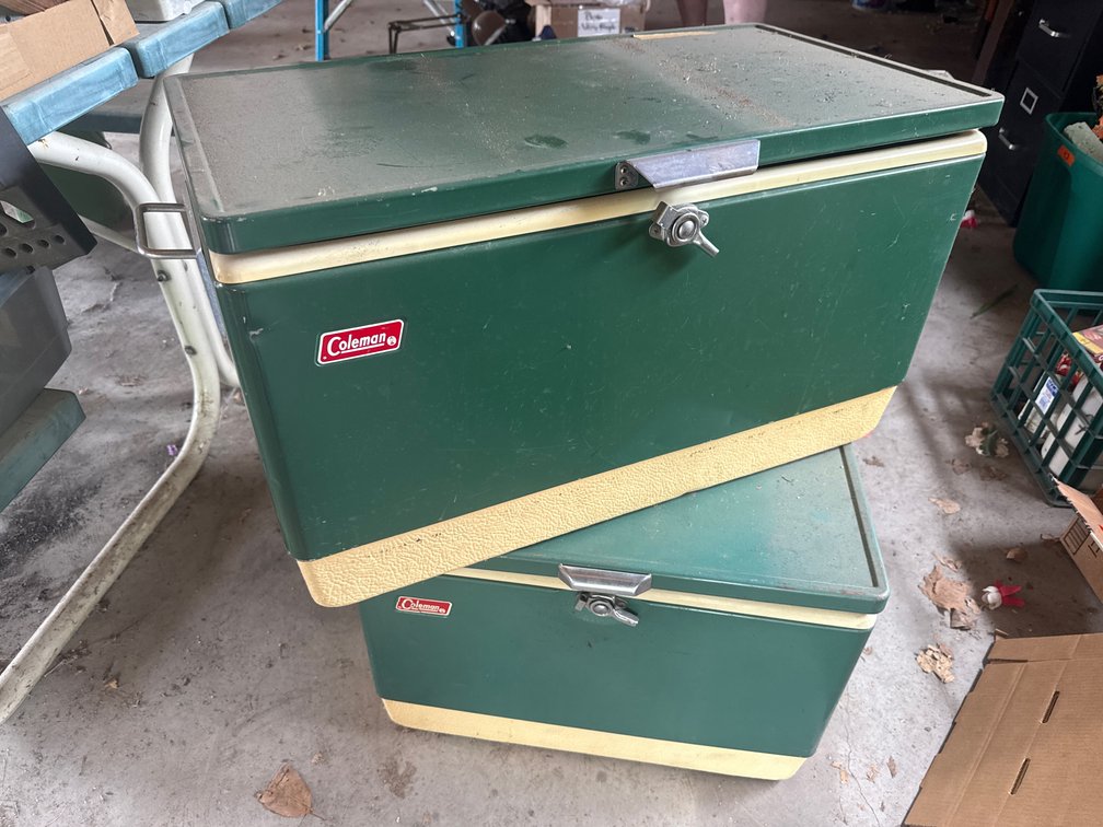 2 Vintage Coleman Coolers