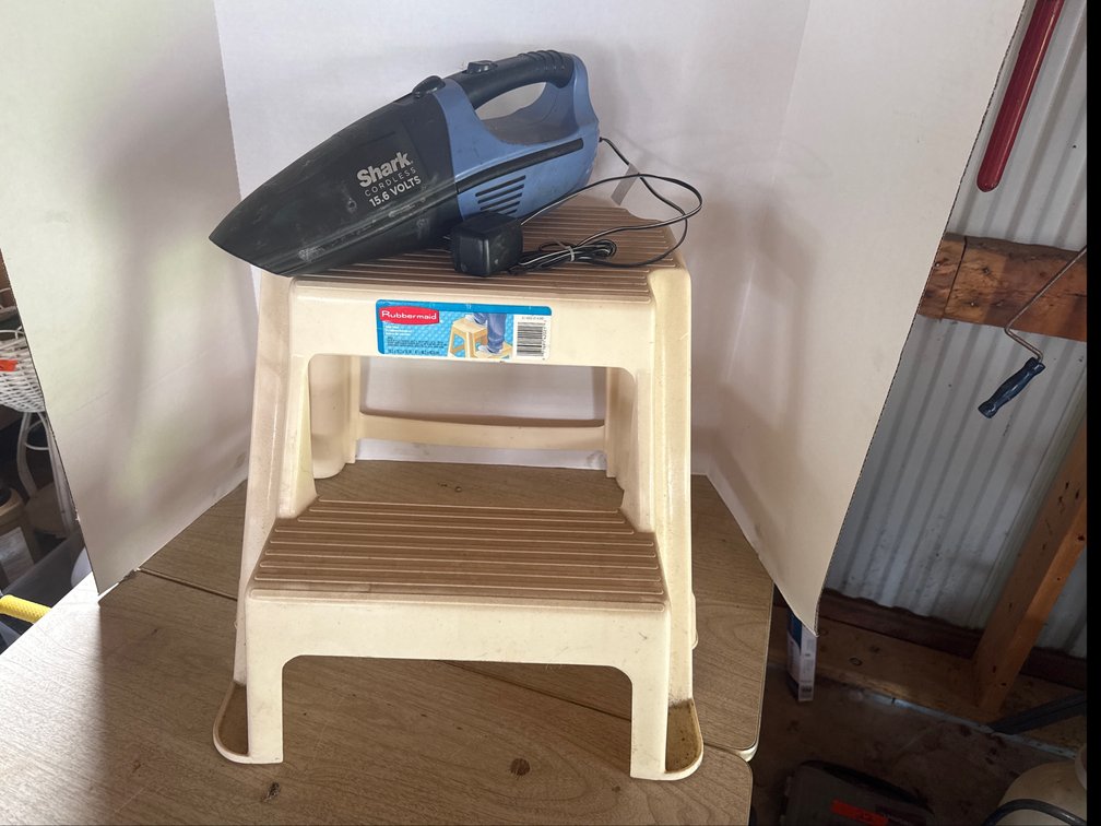 Step Stool,  And Shark Cordless Vacuum