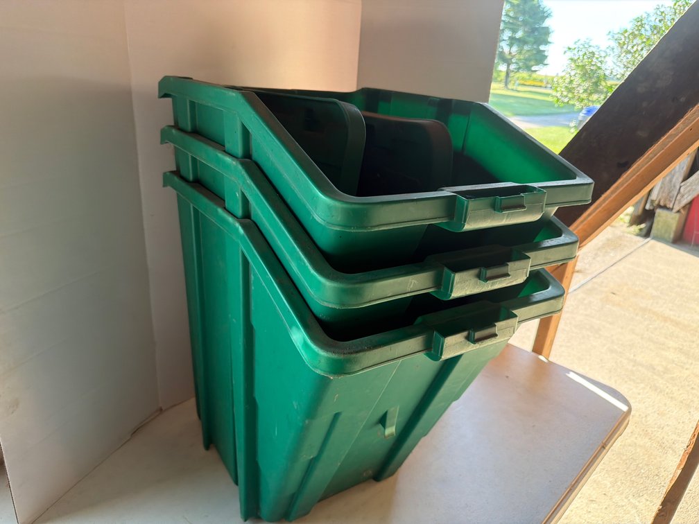 Storage Bins-3, 2 Covers