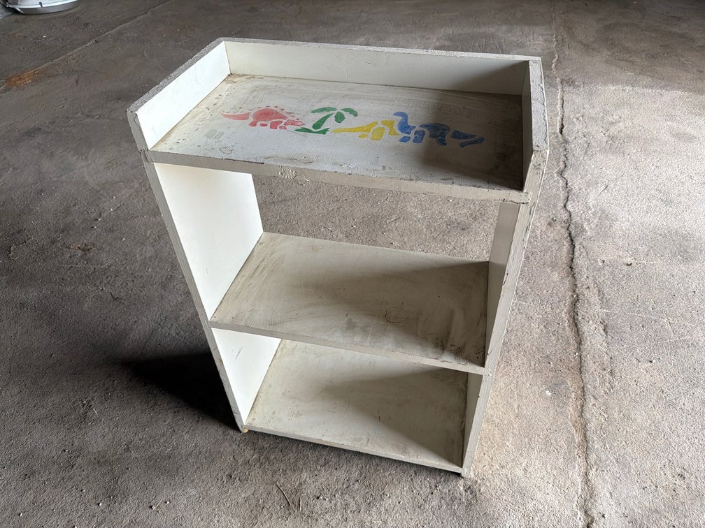 White Wood Shelf-33.5” X 22” X 12”