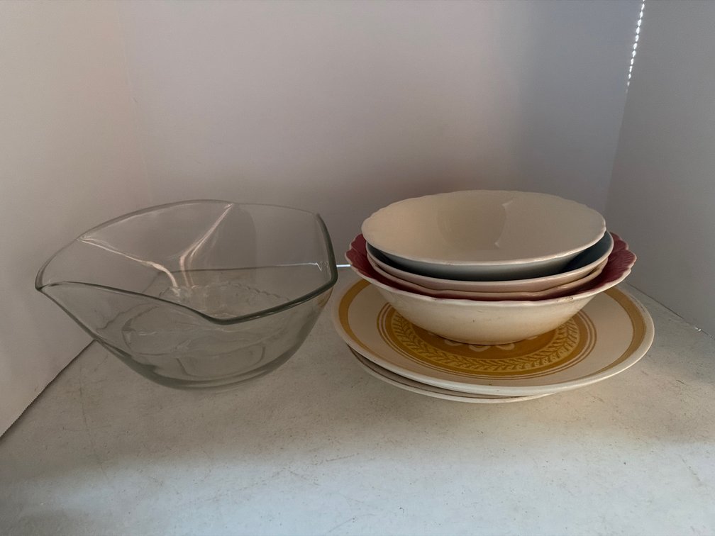 Vintage Serving Bowls, Plates