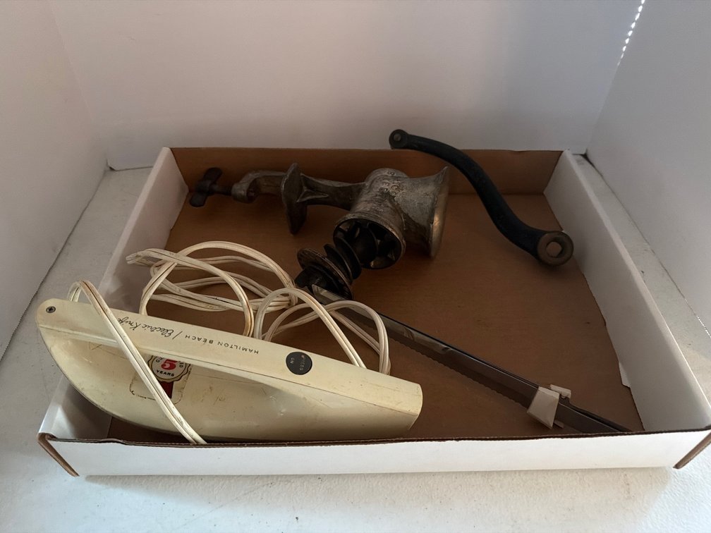 Vintage Electric Knife, Meat Grinder