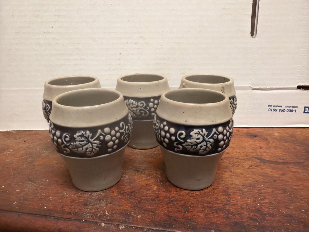 Ceramic Salt Glazed Wine Cup or Small Tumbler
