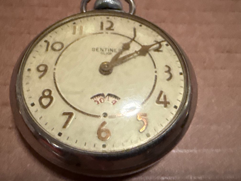Vintage Sentinel Click Pocket Watch