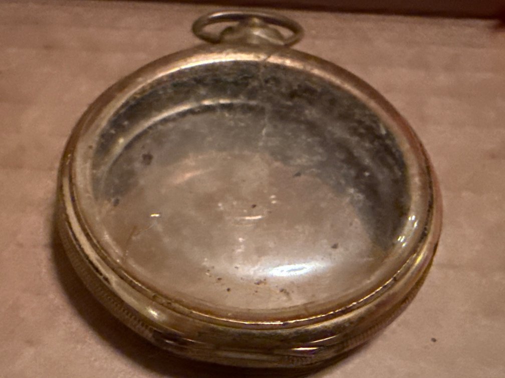 Antique Gold-Tone Pocket Watch Case