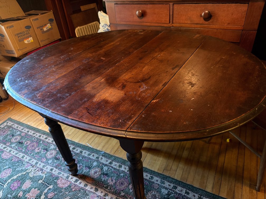 Drop Leaf Wood Table