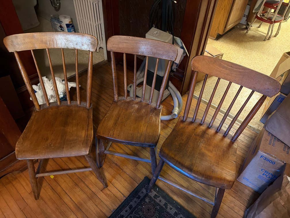 Antique Wood Chairs-4
