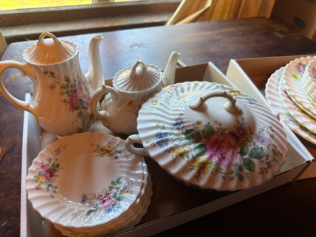 Arcadia Bone China Tea Pits, Platters, Plates