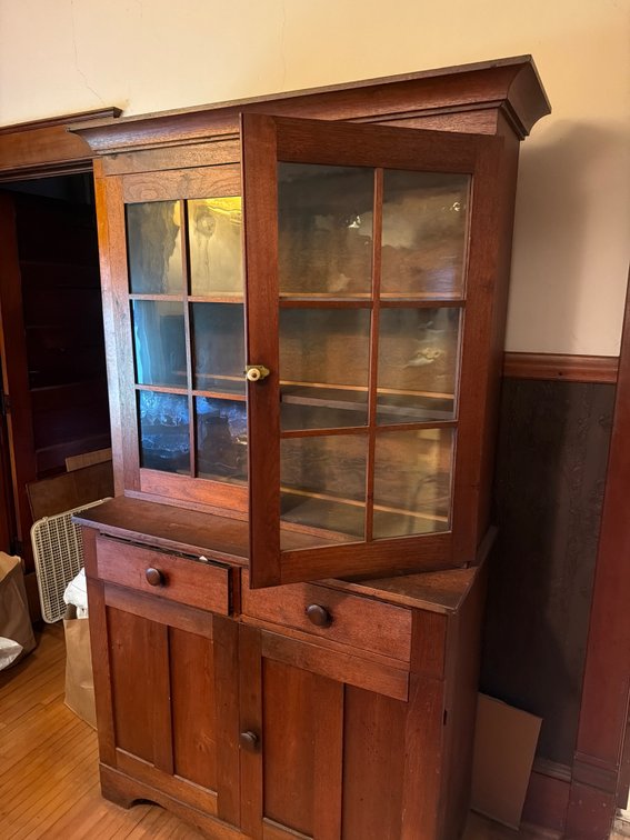 Early to Mid 19th Century Step Back or Country Cupboard-80” X 44” X 19.5”