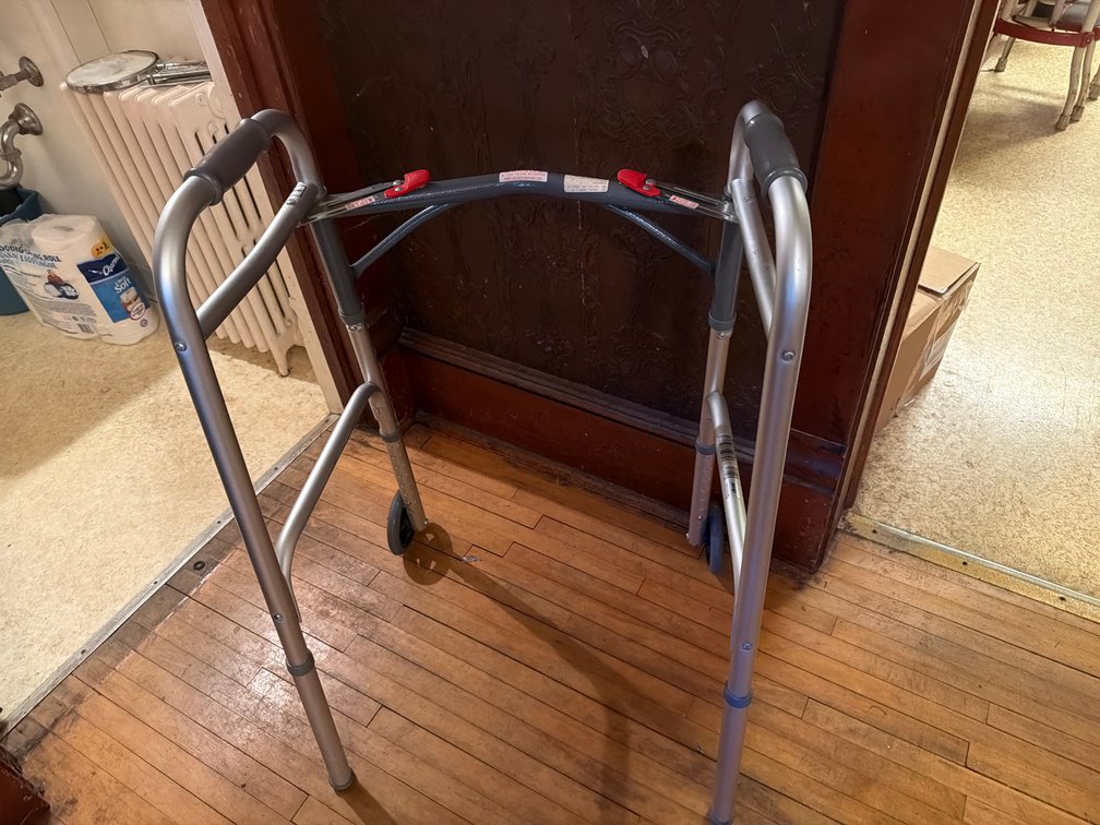 Folding Walker with Front Wheels