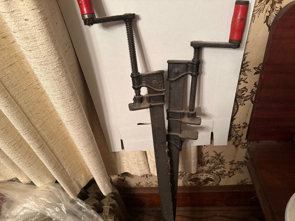 Vintage Style Heavy-Duty Steel Bar Clamps