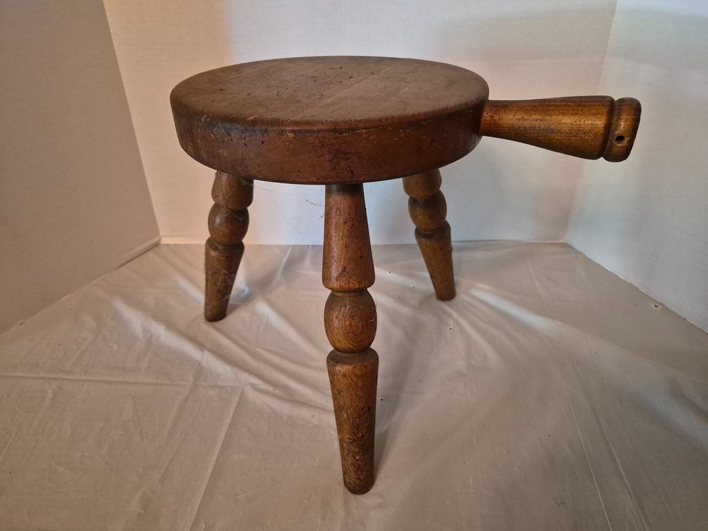 Vintage Wooden Milking Stool